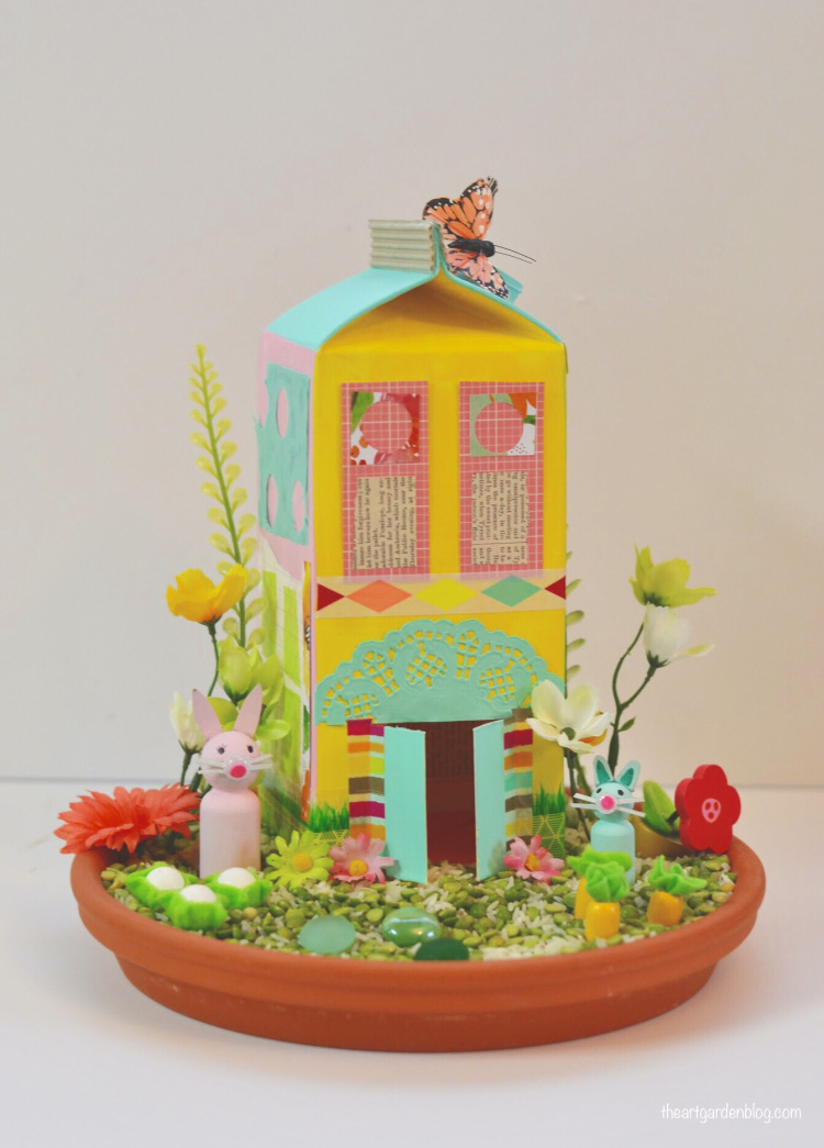 Milk Carton Bunny Habitat