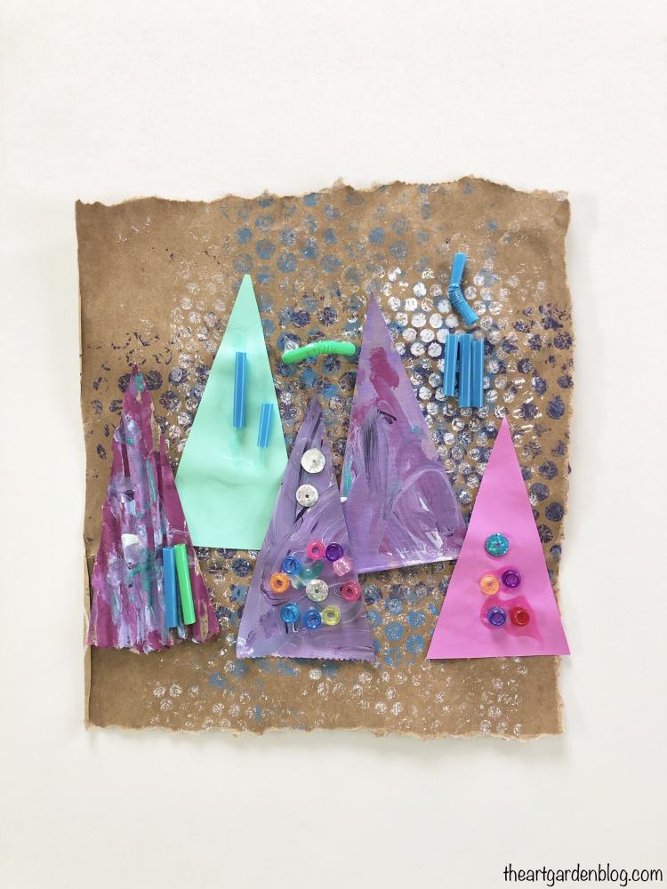 Winter Paper Bag Art