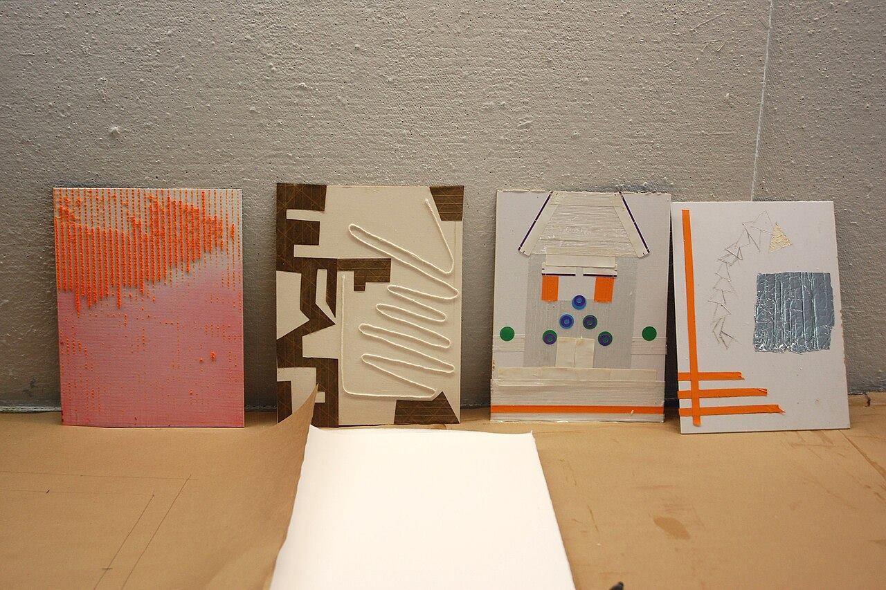 Cardboard Collagraph Prints