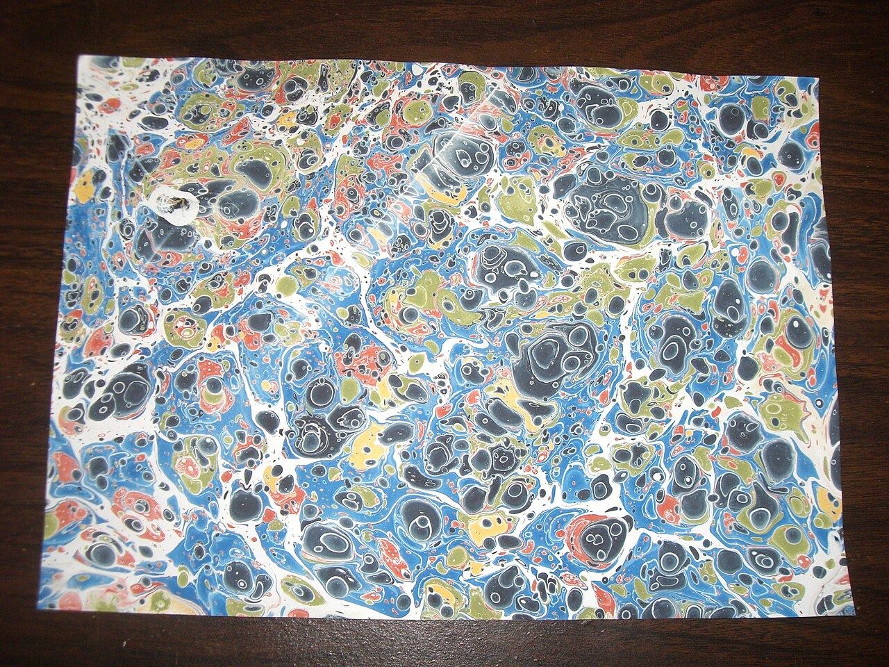 Marbled Paper with Shaving Cream!