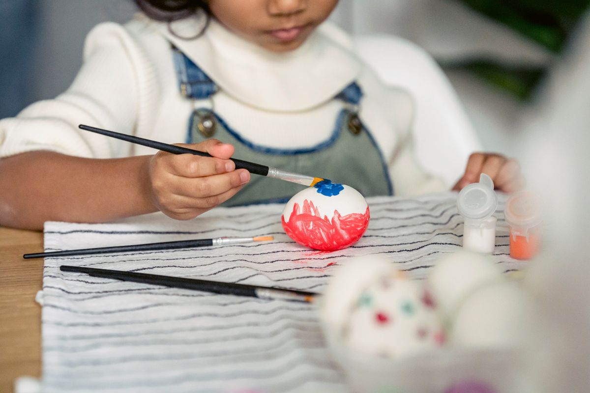 Mixed Media Easter Egg Craft