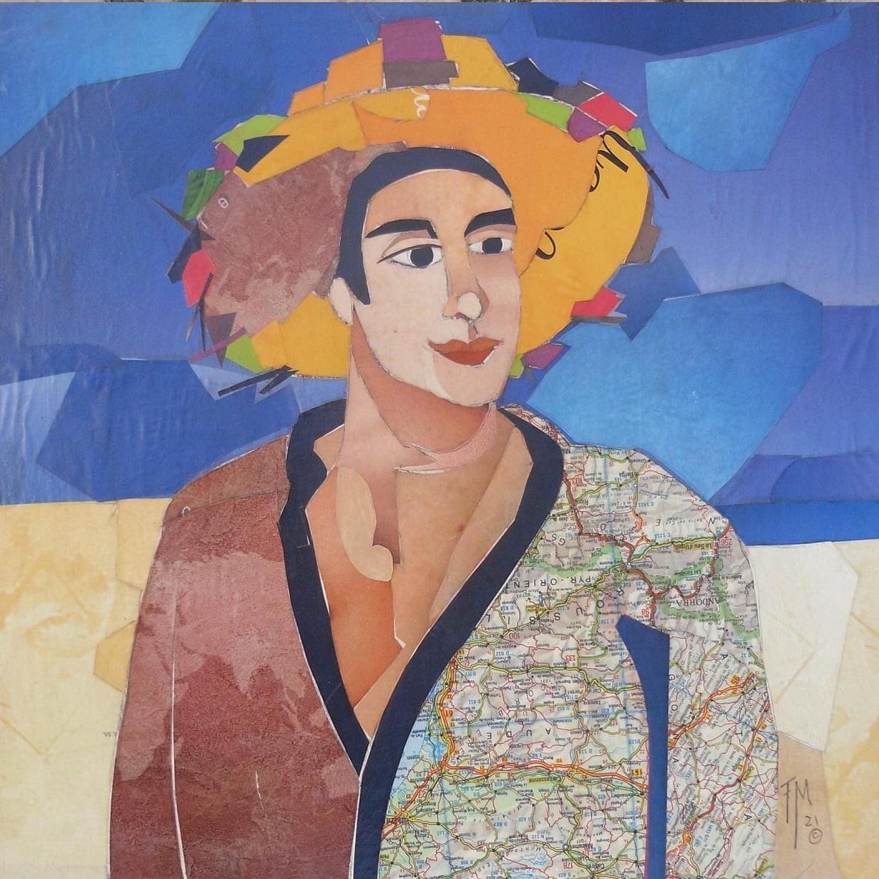 Gift Idea: Mixed Media Portrait Wall Hanging