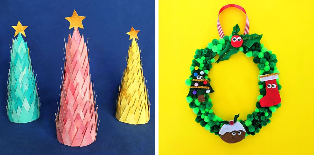 A festive roundup of creative Christmas crafts to keep your kids busy through out the whole holiday season!